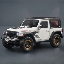 1:18 Jeeps Wrangler Rubicon Alloy Metal Diecast Model Car Sound and Light Decoration Toy Car Boys Gifts