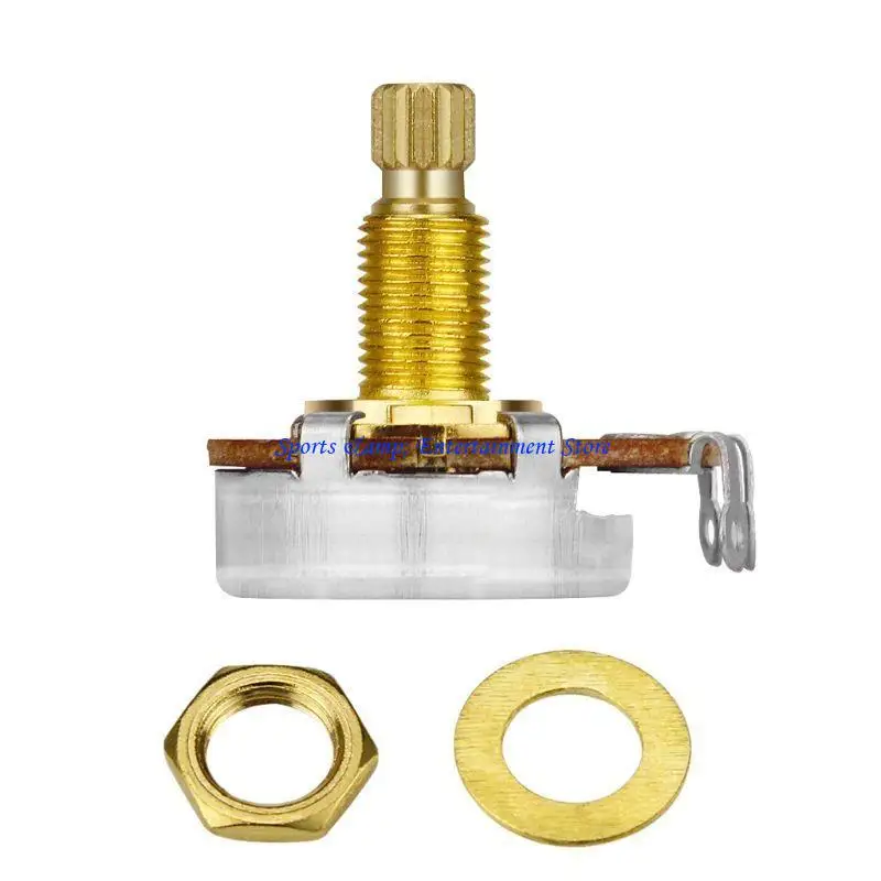 G7NF 1Pc Balance Stacked Knurled Stalk Split Shaft Guitar Bass Volume Tone Control