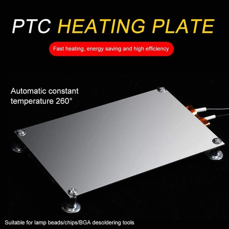 600W Heating Soldering Chip Rectangle Aluminum Desoldering BGA Split Plate