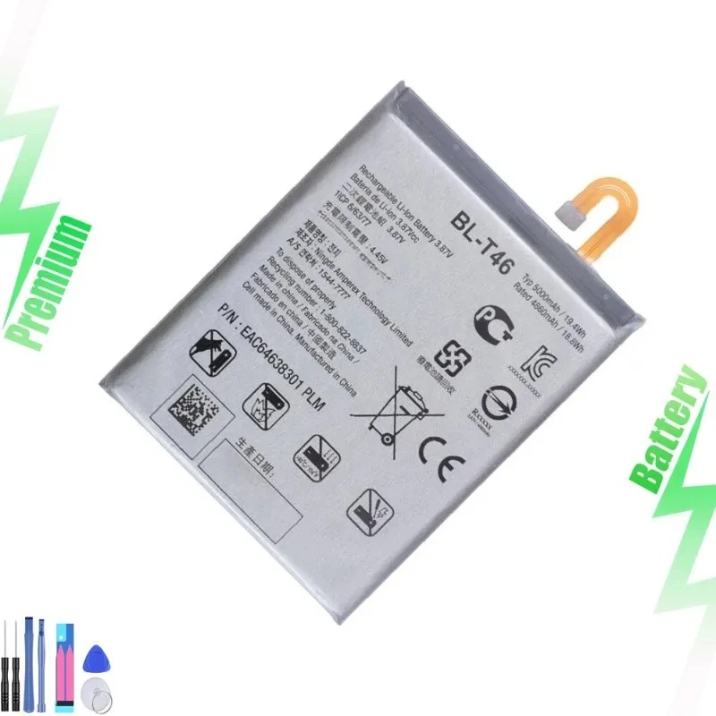 

For V60 ThinQ BL-T46 Battery Replacement LM-V600TM High Capacity 5000mAh