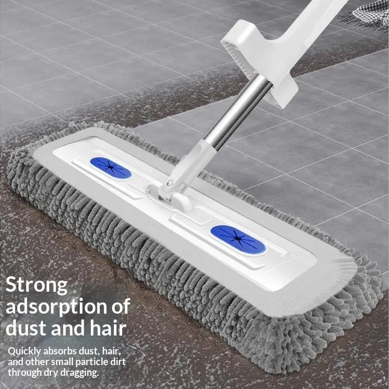 【CC】1Pc Soft 45CM Flat Mop Head Replacement Cloth Water Absorption Mop Pads For Home Floor And Window Cleaning Accessories