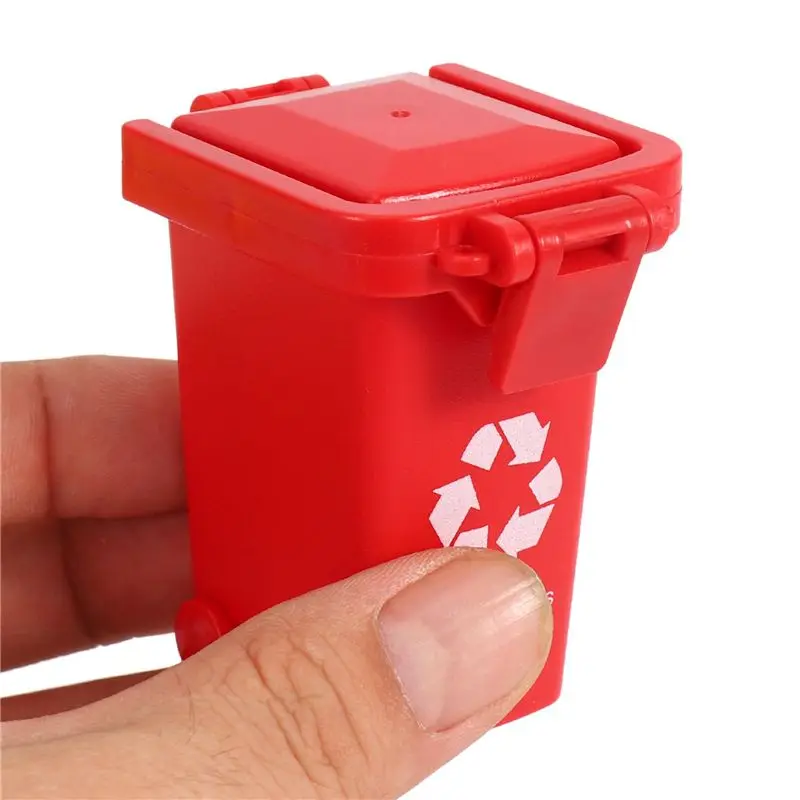 ABUM- Vehicles Garbage Truck's Trash Cans, 9 Pack Garbage Truck Replacement Parts, Simulated Trash Can