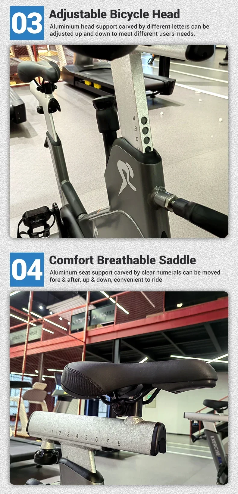 

Cardio Training Equipment Fitness & Bodybuilding Exercise Dynamic Gym Equipment Steel Frame Gym Exercise Bike For Workout