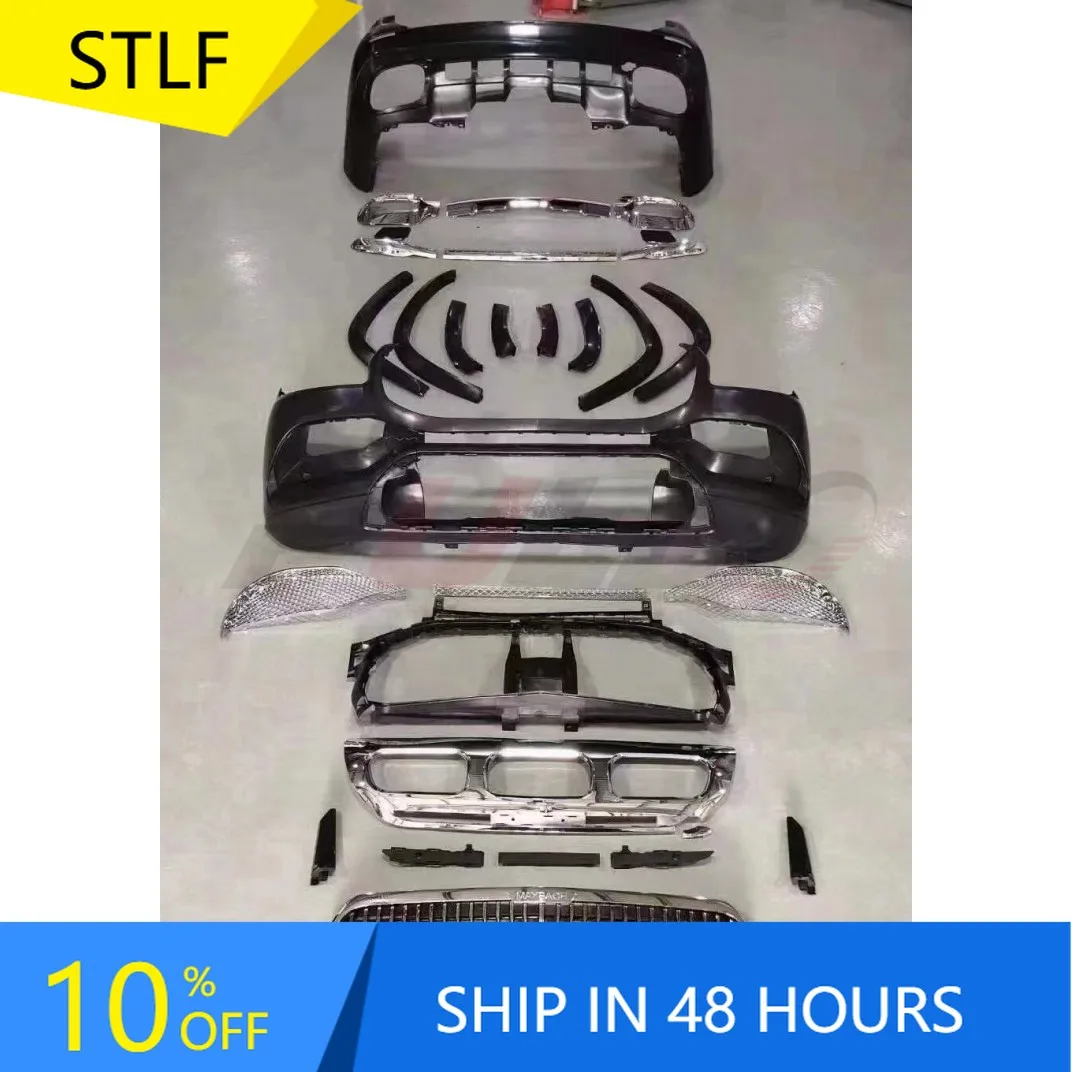 

STLFBody Kit for benzs GLS Class X167 2019-2020 Change to Maybachs Style Include Front and Rear Bumper Assembly with Grille