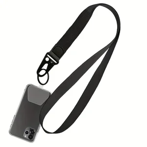 Cordão de pescoço preto moda águia bico cinta chaveiro cordão para titular do cartão de identificação chaves chaveiro alça de telefone celular acessório presente 12 principais vendas sapatos de bico - №3