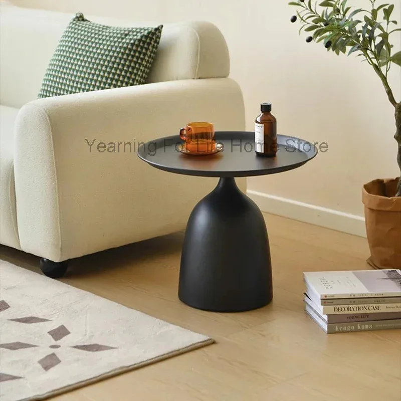 

Luxury Nordic Coffee Tables Living Room Unique Minimalist Black Coffee Tables Round Home Table Basses De Salon Decoration