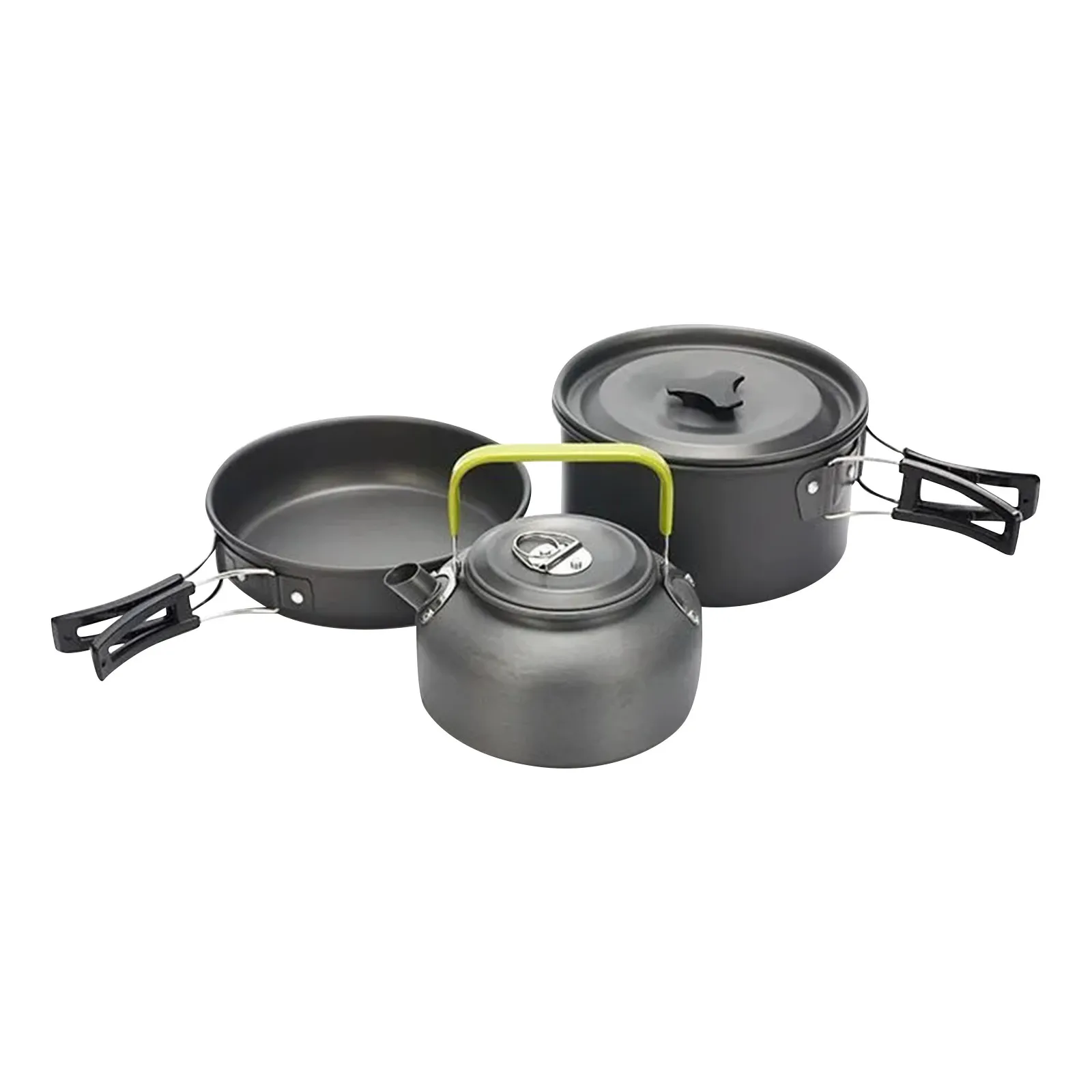 

Outdoor Sets Pot Camping Teapot Set Pot Combination 308 Portable Camping Pot Without Accessories