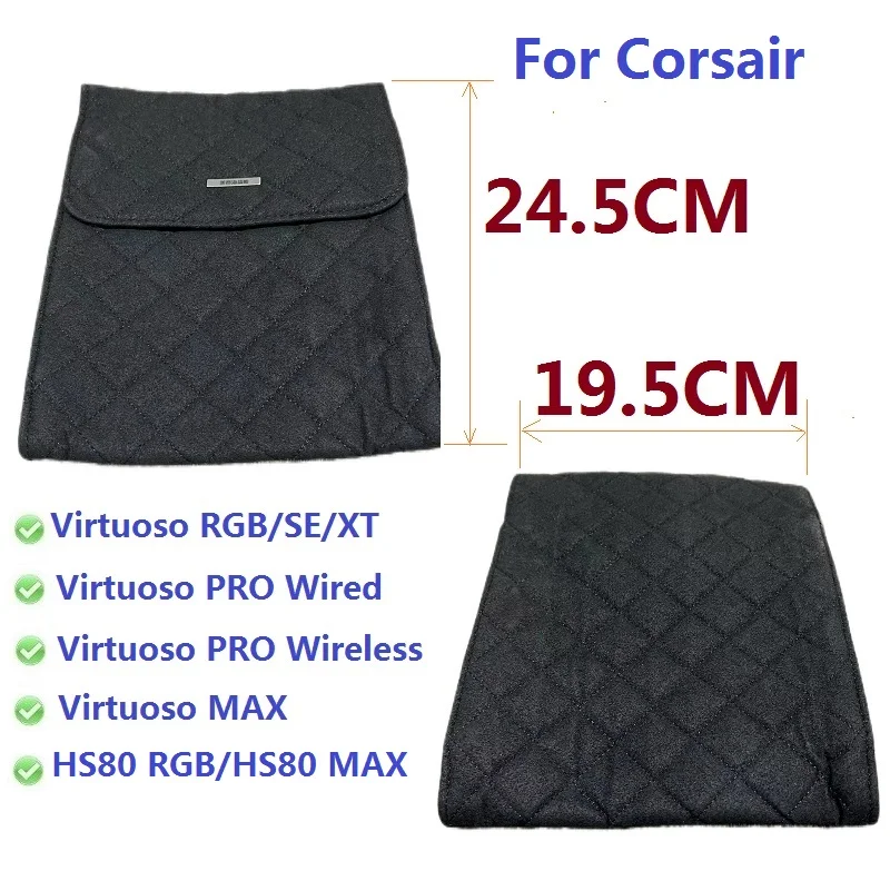 Sac de rangement Original pour couteurs sans fil Corsair HS80 RGB/HS80 MAX Virtuoso SE XT RGB PRO MAX, tui de protection