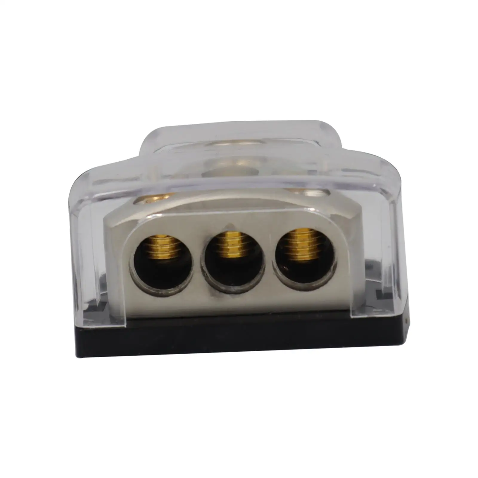 Amp Power Distribution Connecting Block Silver Black Heavy Duty Audio Car Distributor for Autos Boats