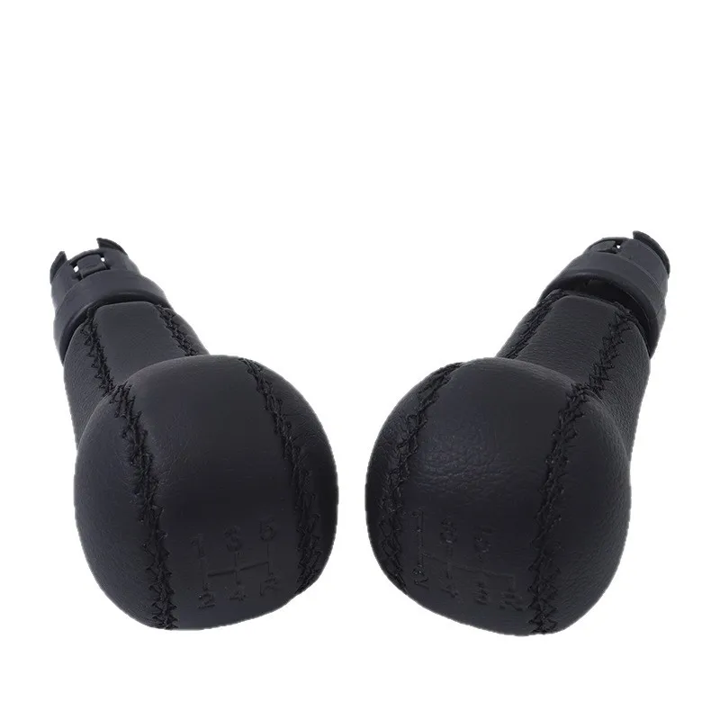 

For Volvo S60 S80 V70 II XC70II hand sewn leather gear lever handball shift lever 5/6