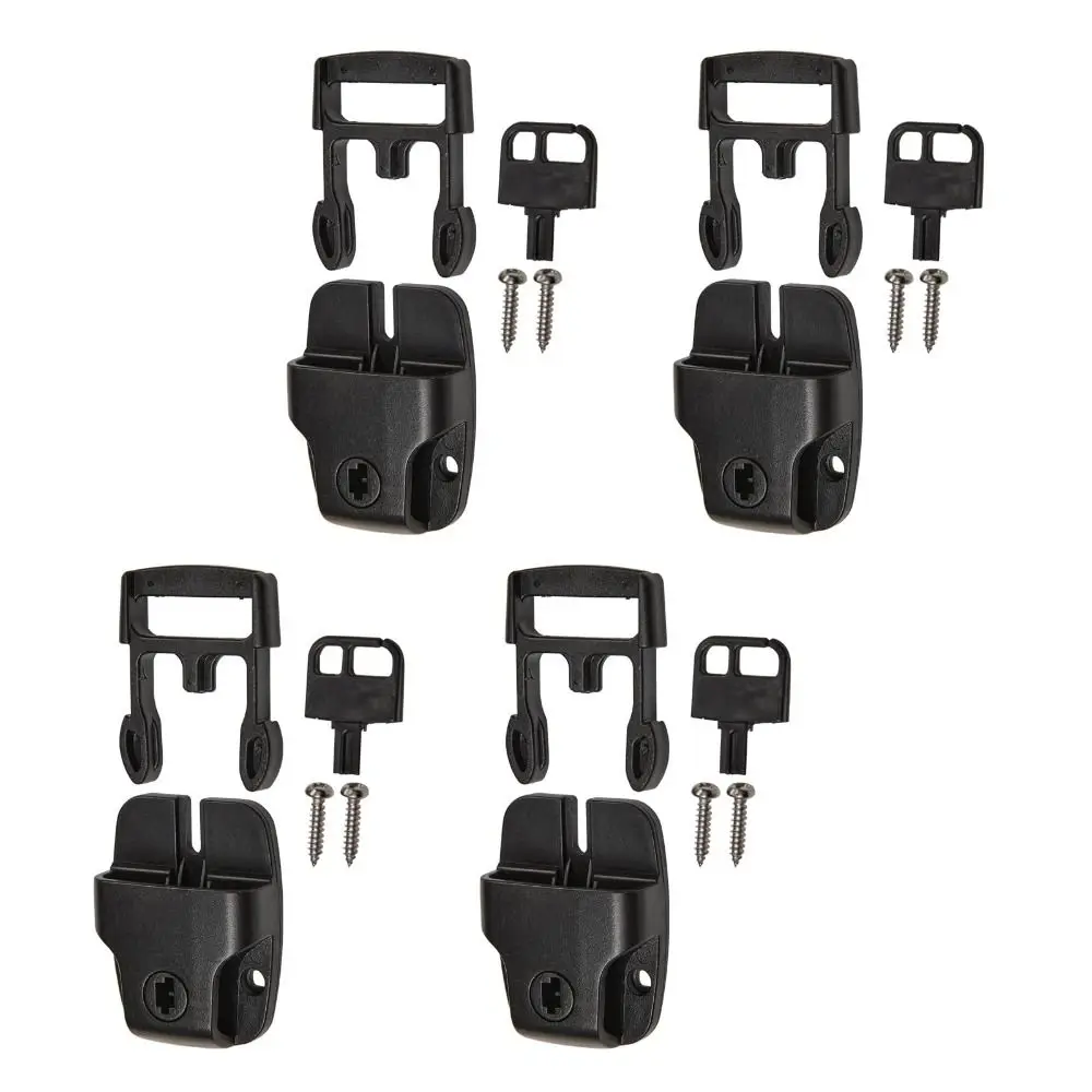 

4Pcs/Sets ABS Hot Tub Cover Clips Enhanced Security Easy Installation Spa Hot Tub Cover Latch Buckle Kit With 8 Screws