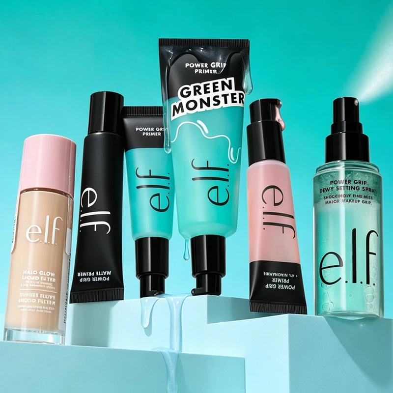 Fashion Brand Elf Makeup Gel Green Primer Fresh Mild Texture Natural Water Gloss Moisture Liquid Foundation Setting Spray Makeup