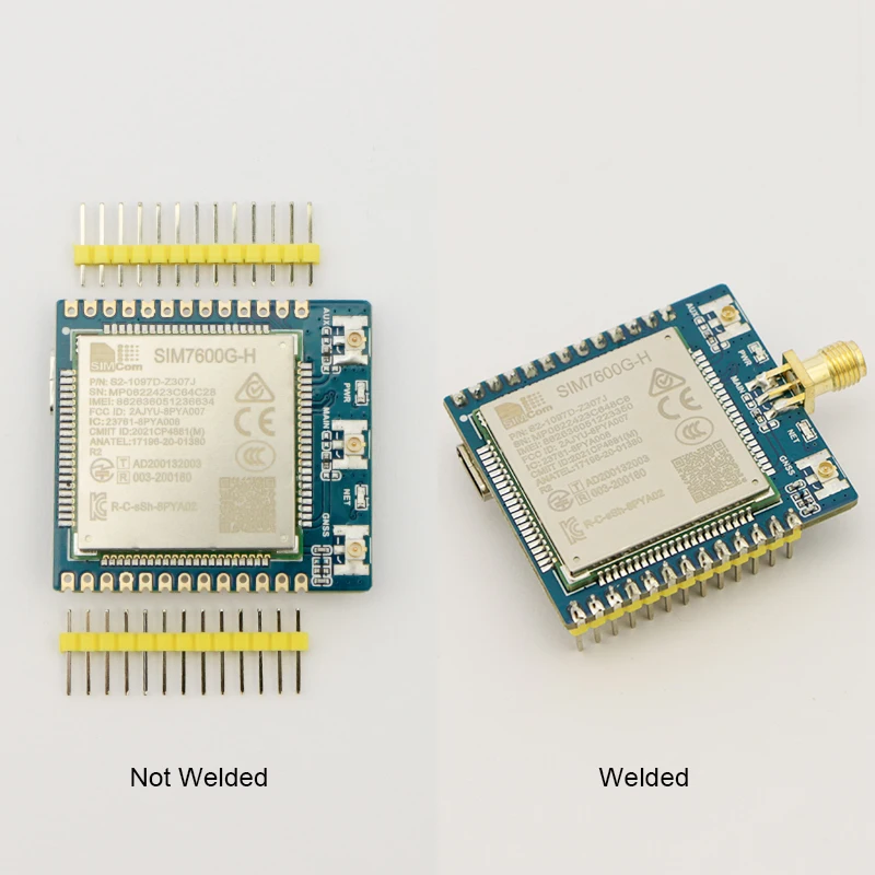 SIMCom-SIM7600G-H, banda Global LTE Cat.4, 150Mbps/50Mbps, celular, 2G, 3G, 4G, módulo de comunicación inalámbrico, compatible con GNSS