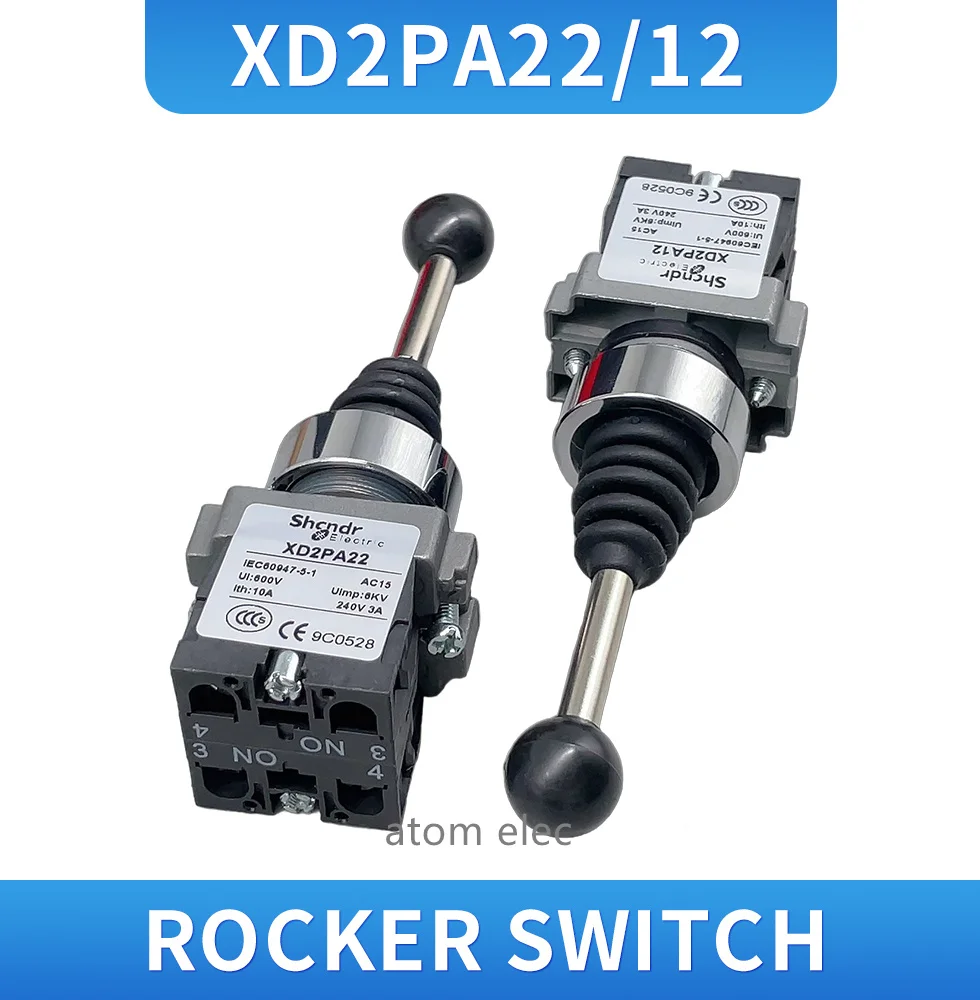 XD2PA22 Machine Joystick Spring Return 2 Position Self-recovery
