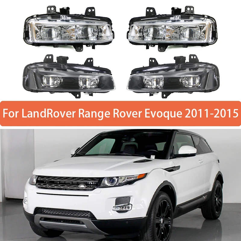Pair Fog Lamp For LandRover Range Rover Evoque 2011 2012 2013 2014 2015 Front Bumper Anti Fog Light LR026089 LR026090