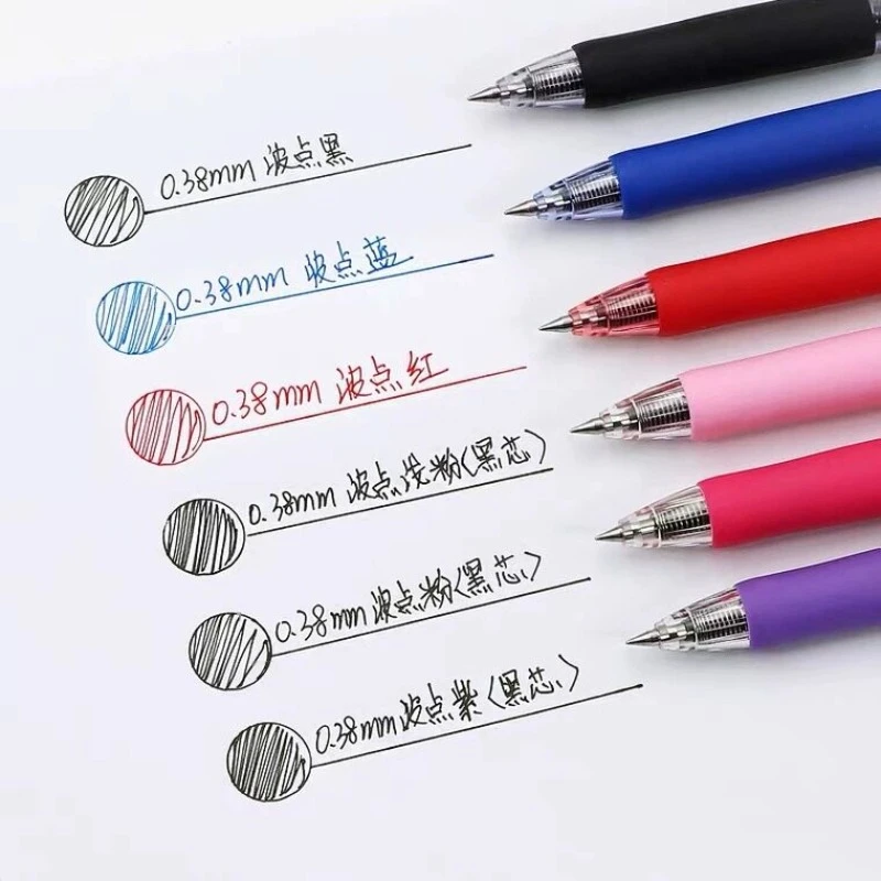 Uni-ball Signo UMN-138S Limited Polka Dot Gel Pen,Assortes Colors 0.38mm Retractable Fine Point Pens for School Exams,Journaling
