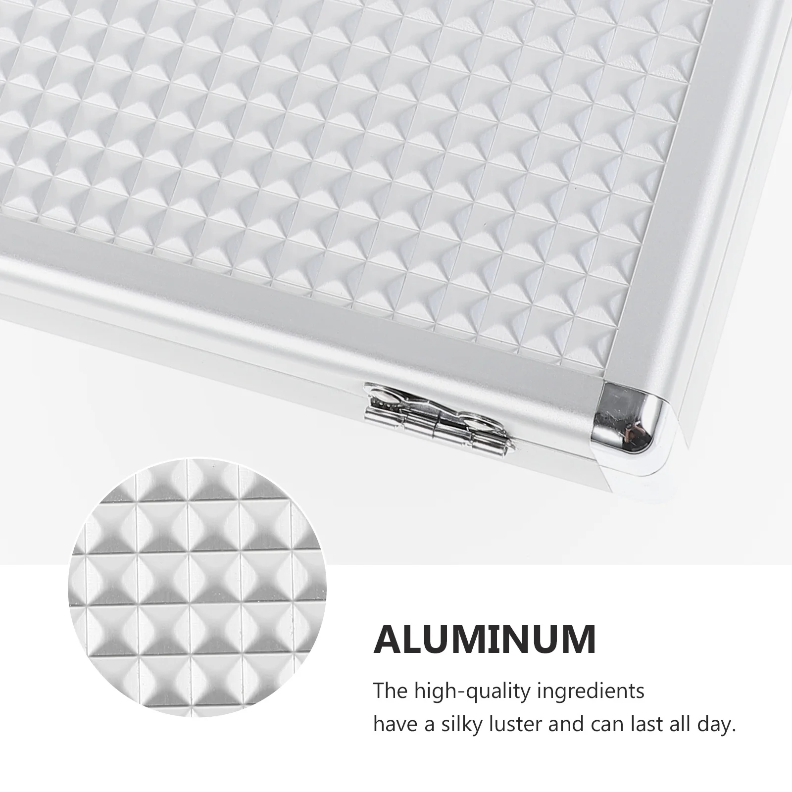 مجموعة واحدة من أدوات مكياج فضية محمولة للنساء مع ظلال عيون مدمجة ذات تغطية عالية وملمس طويل قابل للمزج #2