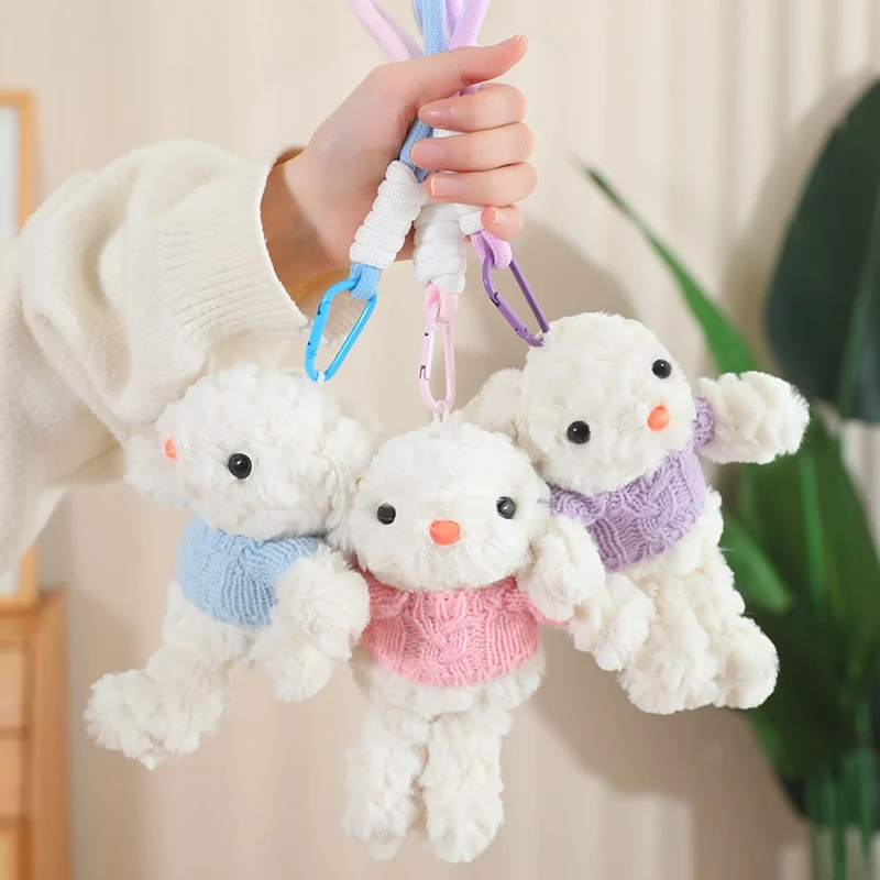 Cartoon Animal Plush Toy Cute Kawaii Rabbit Stuffed Plush Backpack Key Pendant Room Decor Soft Keychain Doll Kids Birthday Gifts