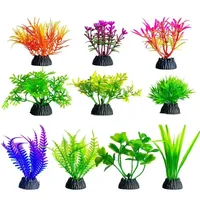 Artificial Aquarium Decorative Pvc Aquatic Plants Simulation Water Weeds Ornament Fish Tank Grass  Decoration Accessories 어항 용품
