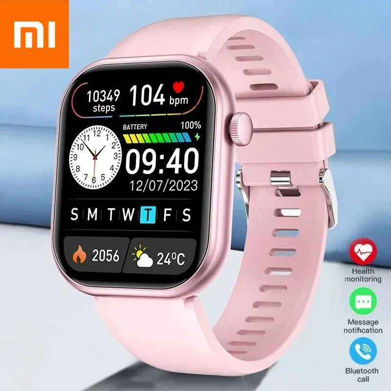 

Xiaomi новые женские часы умные часы женские полный сенсорный экран Bluetooth вызов водонепроницаемые спортивные фитнес-трекер умные часы мужские