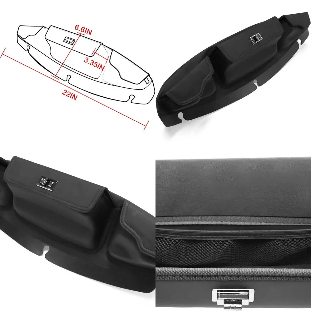 

Сумка для лобового стекла для туристического мотоцикла, сумки с тремя карманами и обтекателем «летучая мышь», аксессуары черного цвета, совместимые с Electra Glide 14-24 /