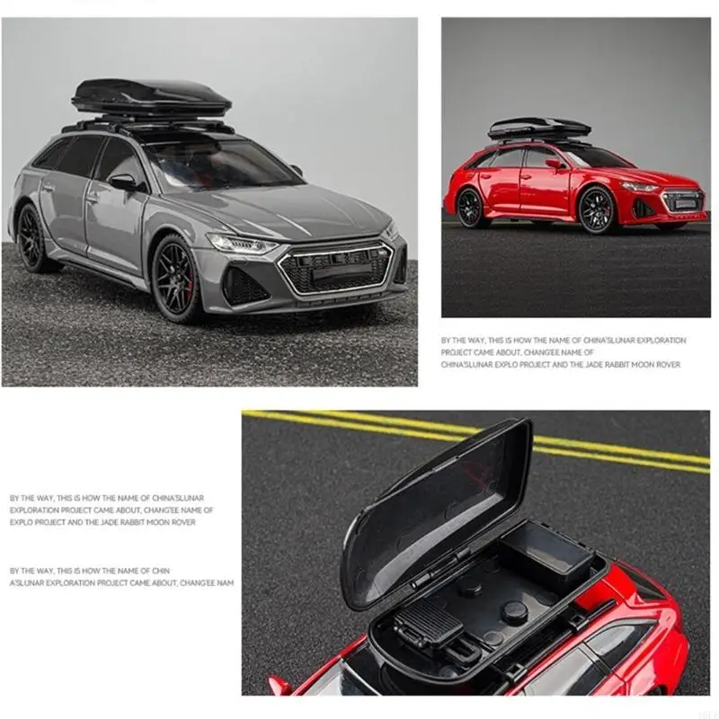 

16FE 1:24 Toy Car Model with Simulation Sound Light Vehicle for Office Table Decors