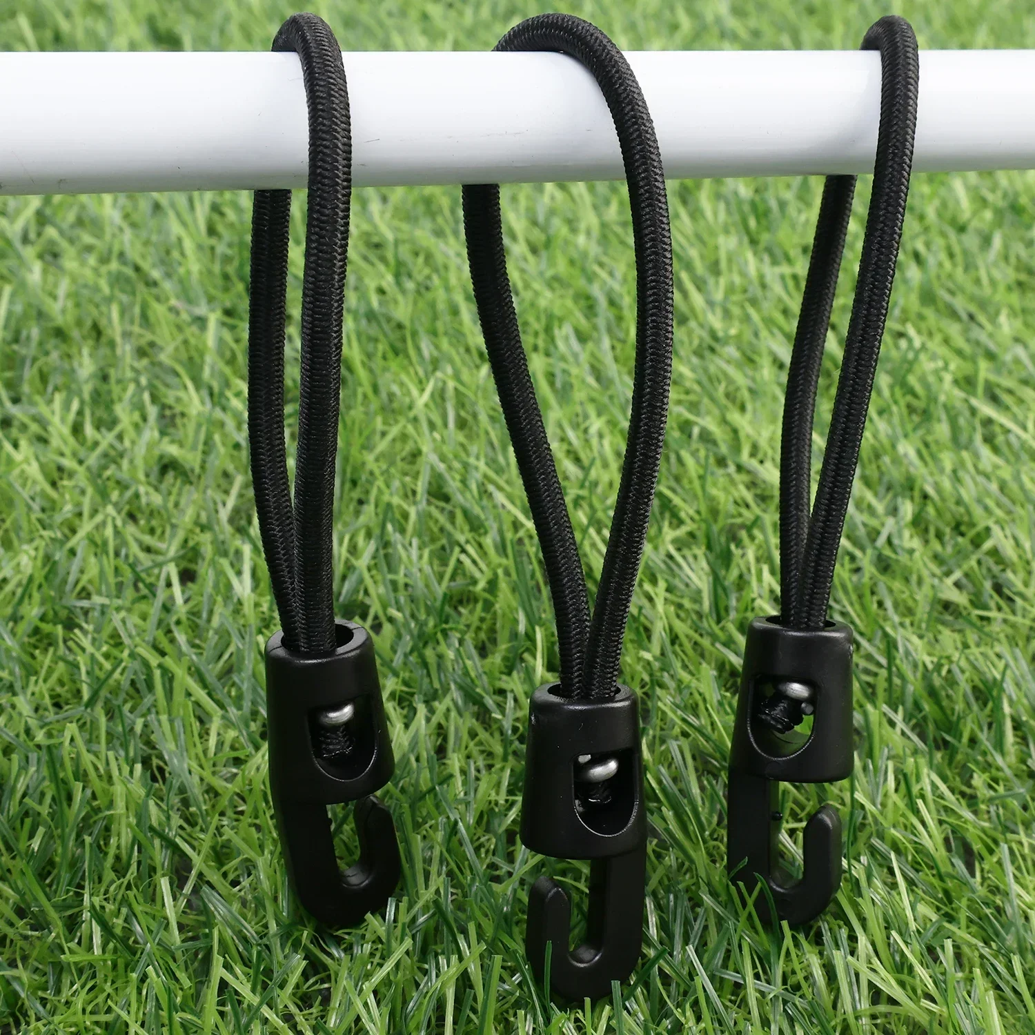 Bungee-Seil Mini-Gepäckgurt Hochelastisches Expander-Seil mit Haken Verstellbarer Gummi-Spanner Camping-Elastikband – Detail 6