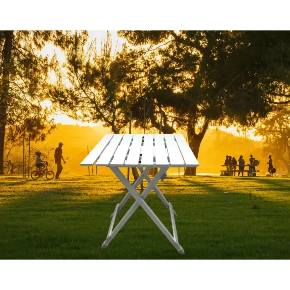 &Camping Table, Silver Convenient