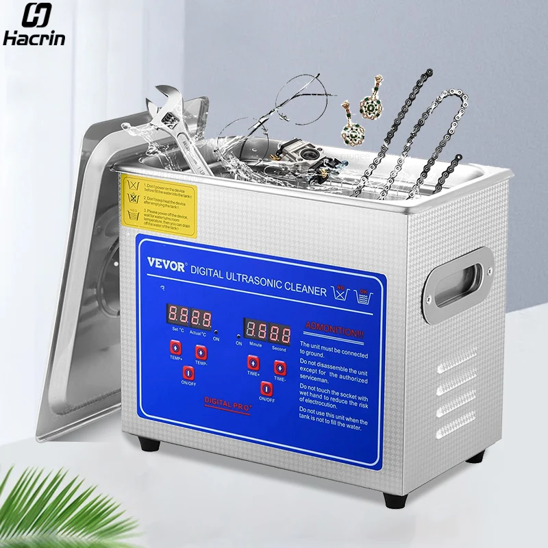 Ultrasonic Cleaner 2L 3L Ultrasound Cleaning Machine for Glasses Jewelry Tool Parts 120W High Frequency Ultrasonic Cleaning Bath