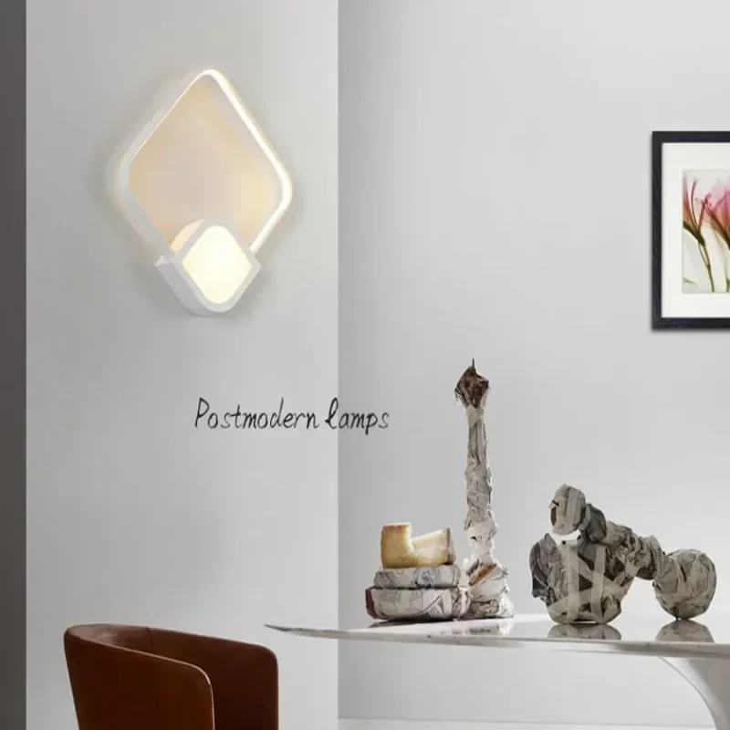 personality creative Modern minimalist led bedside lamp Nordic staircase aisle corridor bedroom wall  living room