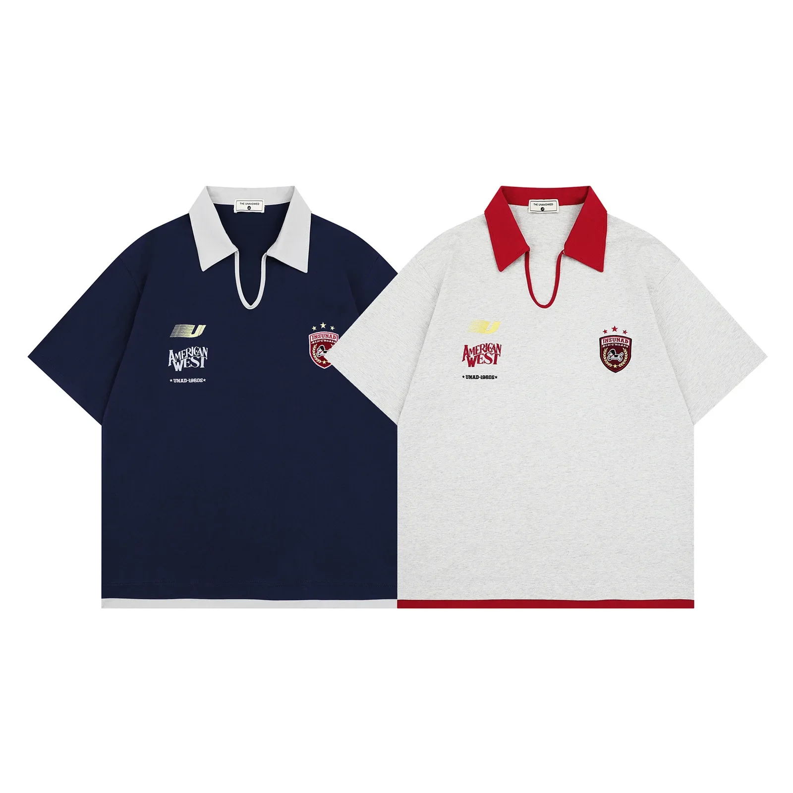 

New Mens T-shirts Japanese Streetwear Design Embroidery Graphic Tees Summer Casual Turn Down Collar Short Sleeve T Shirts Male