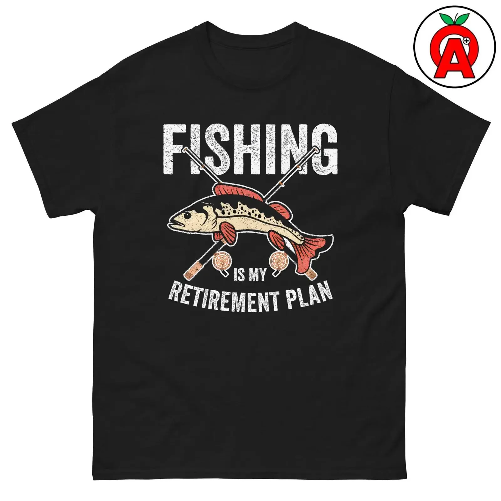 Fishing Is My Retirement Plan T Shirt 100 Cotton for Anglers Retirees Outdoor Dad Mom vintage Washed Soft homme Versatile