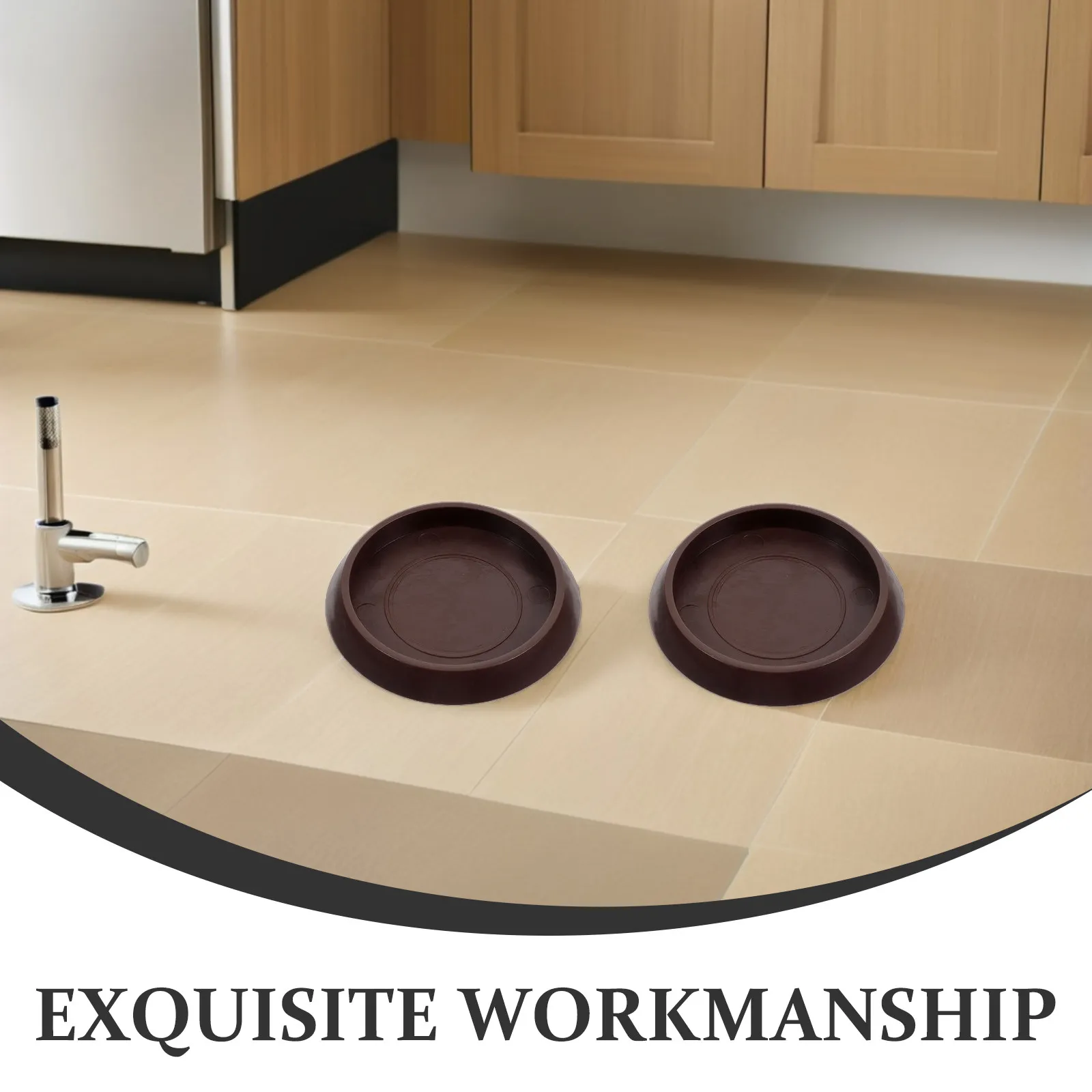 4Pcs Multi Function Furniture Coasters Plastic Table Chair Leg Pads Non Slip for Living Room Bedroom Bathroom