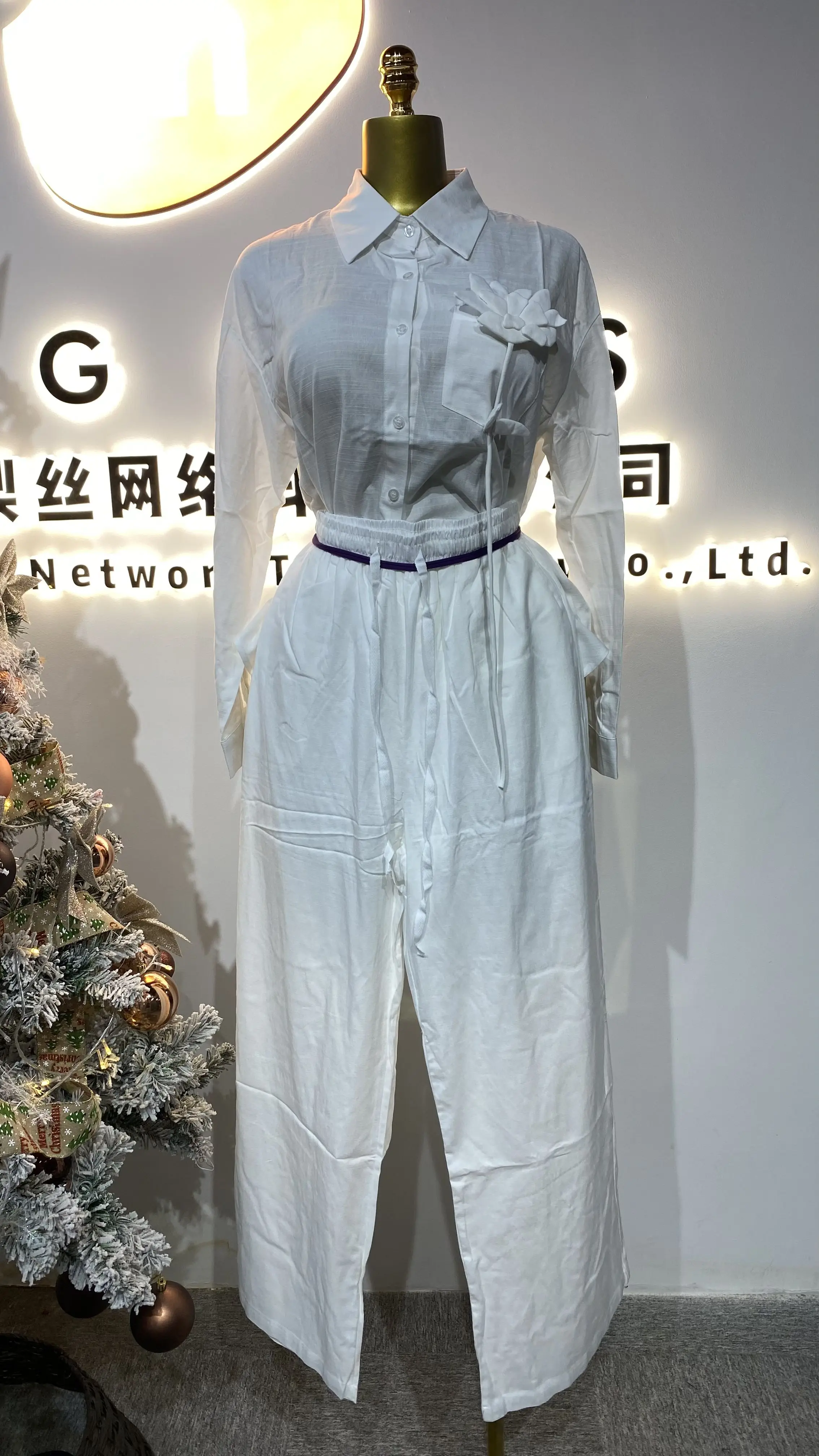 Vestido camisero de alta calidad para primavera y verano, nuevo estilo, solapa de un solo pecho, cintura imperio, informal, elegante, Party-GZMM232