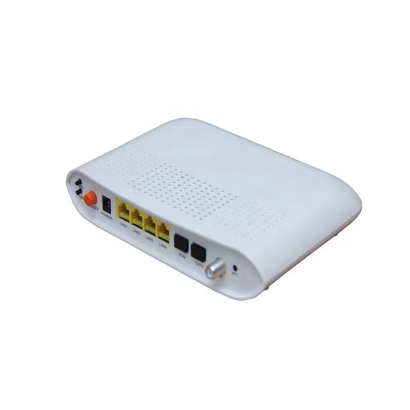 FTTH Fiber Optic Network Router 4FE+WIFI +CATV Dual Pon Port GEPON GPON EPON ONU fiber Terminal modem SFP ONT factory best price