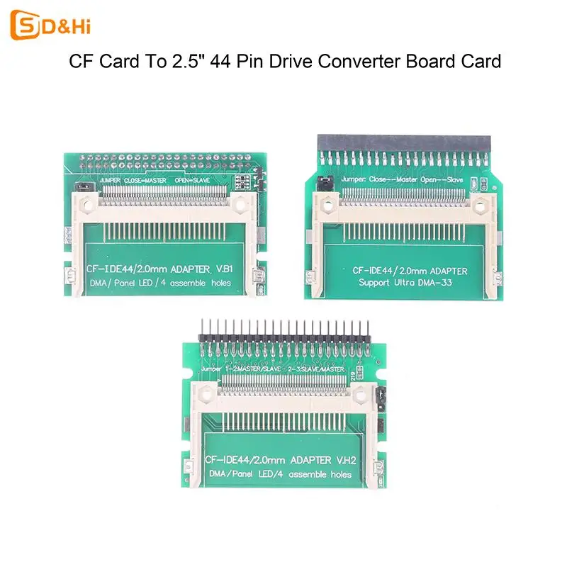 Tarjeta de memoria Flash compacta para ordenador portátil IDE, convertidor adaptador de arranque HDD de 44 Pines, 2,5 pulgadas