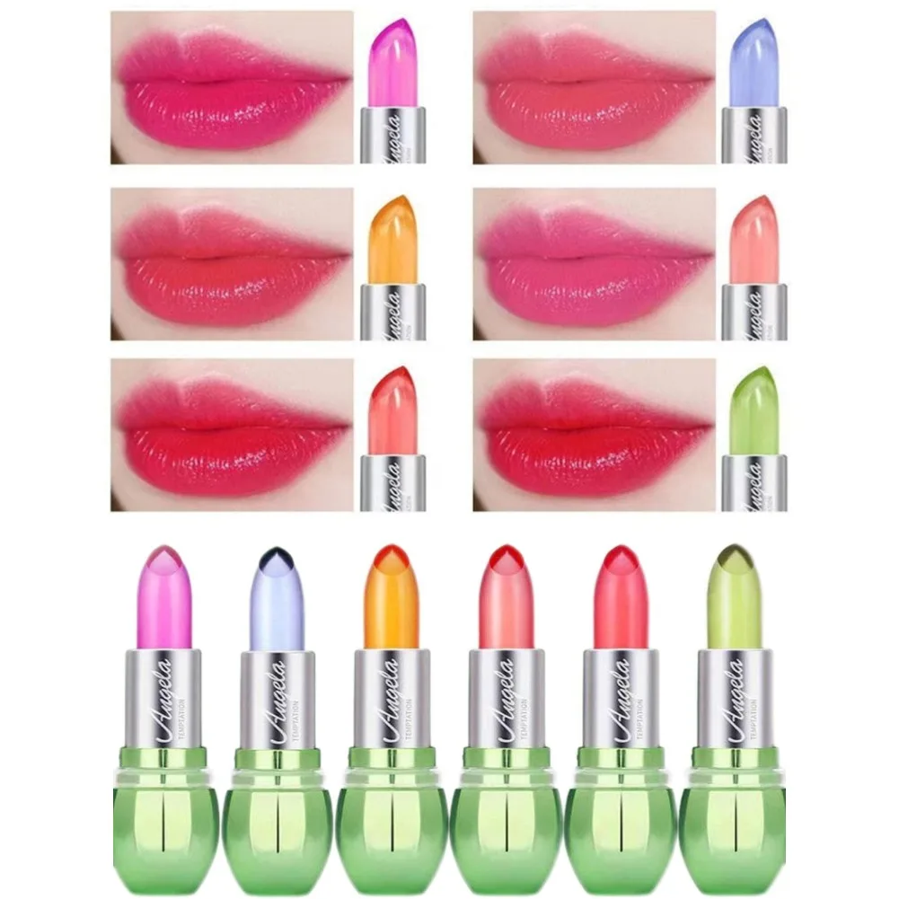 

Temperature Change Aloe Vera Lip Balm Natural Lasting Moisturizing Anti-drying Lipstick Refreshing Non-sticky Lips Care Cosmetic