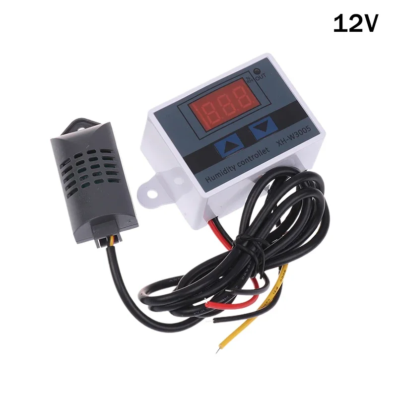 【Y】1Pc XH-W3005 Digital Humidity Controller 12V 24V 220V Humidistat Hygrometer Humidity Control Switch Regulator Humidity Sensor