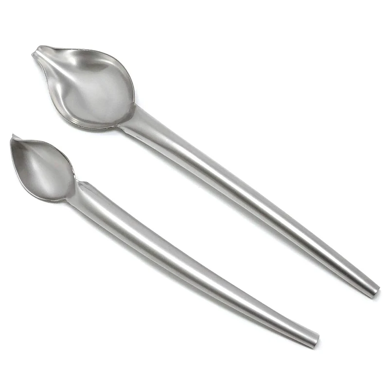2-Piece Decor Spoon, Precision Chef Culinary Chocolate Drawing Spoons for Decorating Plates