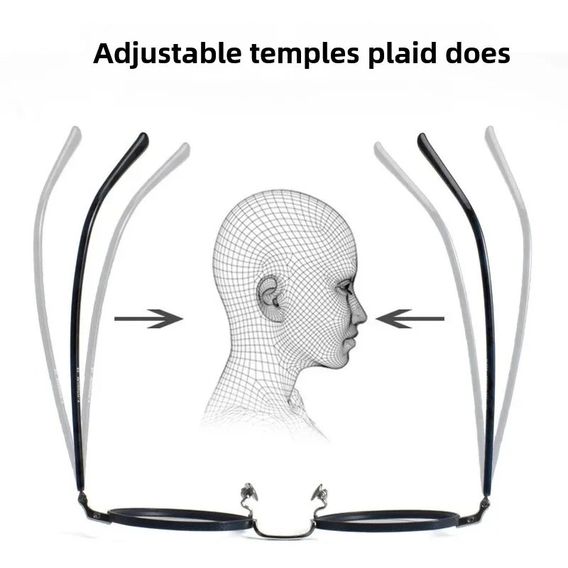 Armação de óculos de titânio puro texturizado artesanal japonês, armação de óculos de prescrição ultraleve oval retrô para homens e mulheres