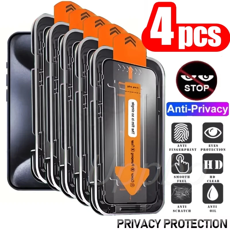 

4PCS Privacy Screen Protector For Google Pixel 10 9 Pro XL 8 9 10 Pro 9A 8A 7A 6A Full Cover Anti Spy Tempered Glass Film