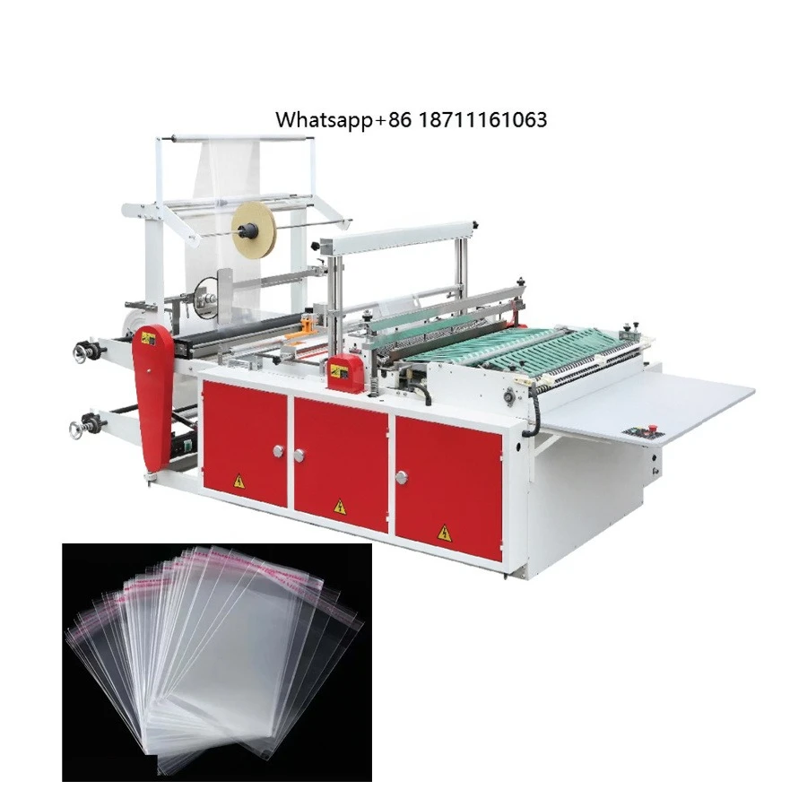 Automatic Polythene Biodegradable Side Seal Bag Cutting Machine OPP Self Adhesive Bag Making Machine