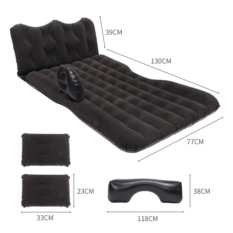 Folding travel bed for cars, SUV sedan, rear exhaust mattress bed, car middle bed, new thickened split car inflatable bed