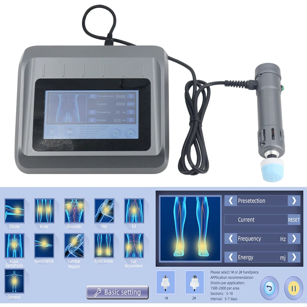 เครื่องนวดบำบัดด้วยคลื่นกระแทกแบบมืออาชีพ2025ใหม่ที่มีประสิทธิภาพในการรักษาอาการปวดข้อ250MJ Relief ผ่อนคลาย