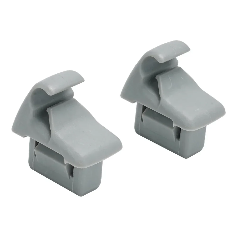 2pcs/set Car Sun Visor Holder Clips Grey Glasses Stander MR654343 For Mitsubishi Lancer Outlander Sport Interior Accessories