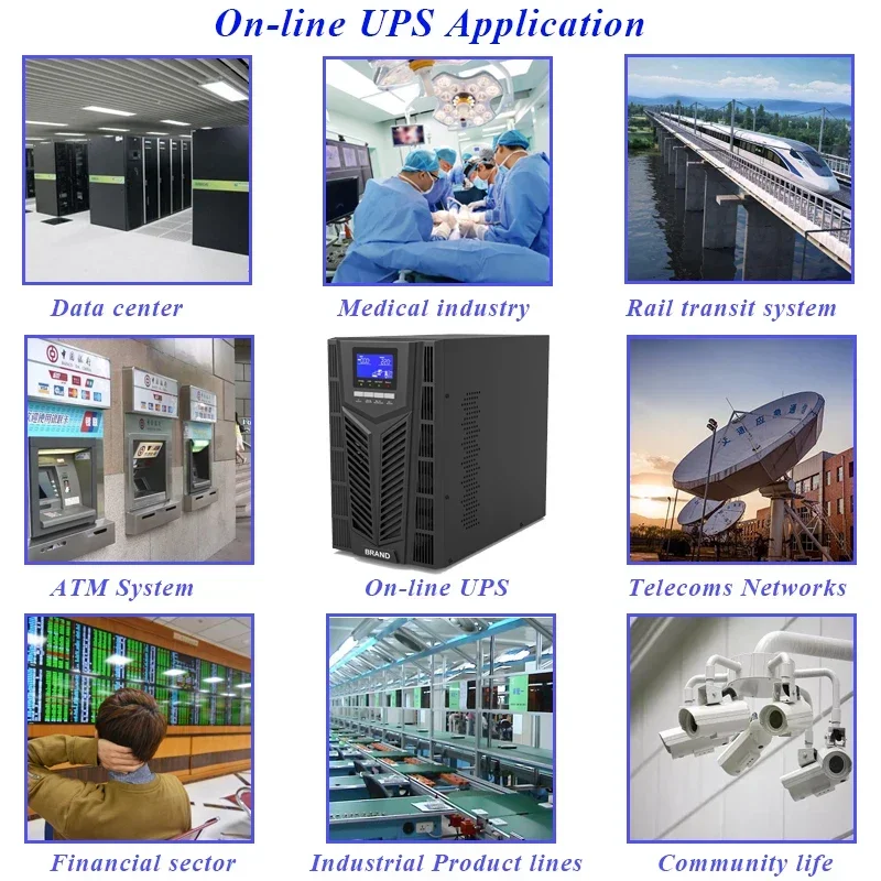 عالية Fre quency على الانترنت UPS 3kVA 2.7KW 120V بطارية احتياطية مزود الطاقة للاستخدام المنزلي