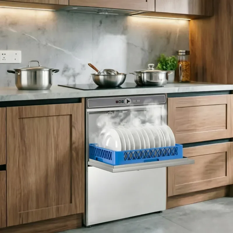 Commercial Countertop Dishwasher 360 Degree Cleaning Automatic Disinfection Equipment for Hotel Kitchen Professional Grade
