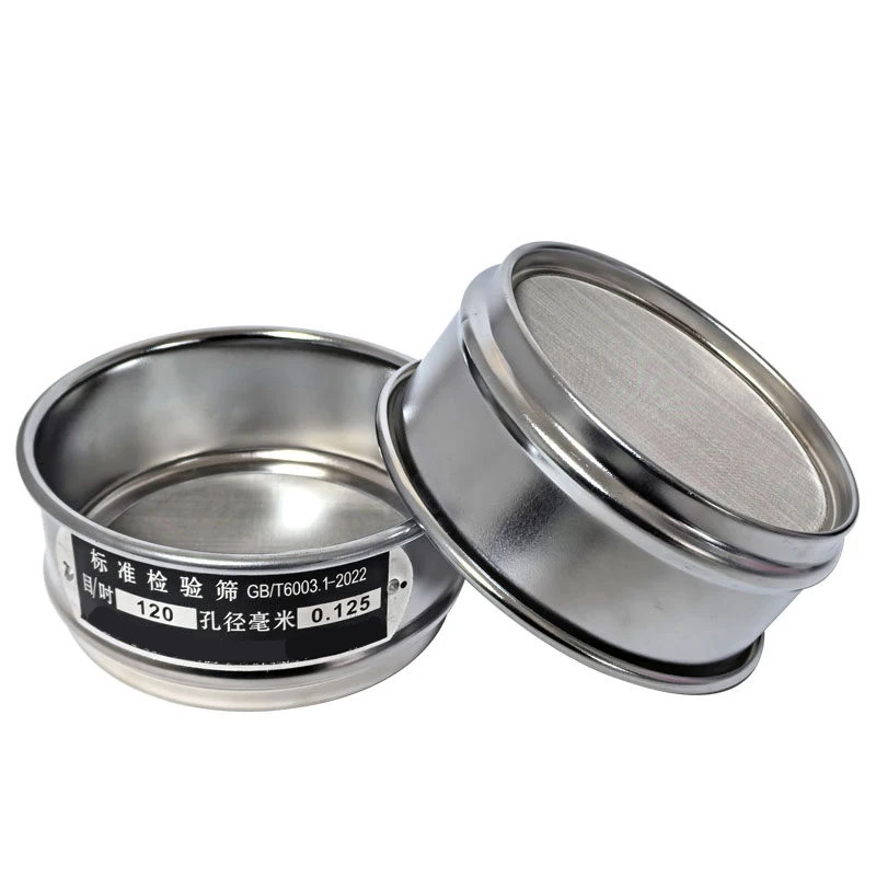 3 pieces 80 mesh + 100 mesh + 120 mesh 10cm diameter sampling sieve outer frame iron chrome plated 304 stainless steel mesh