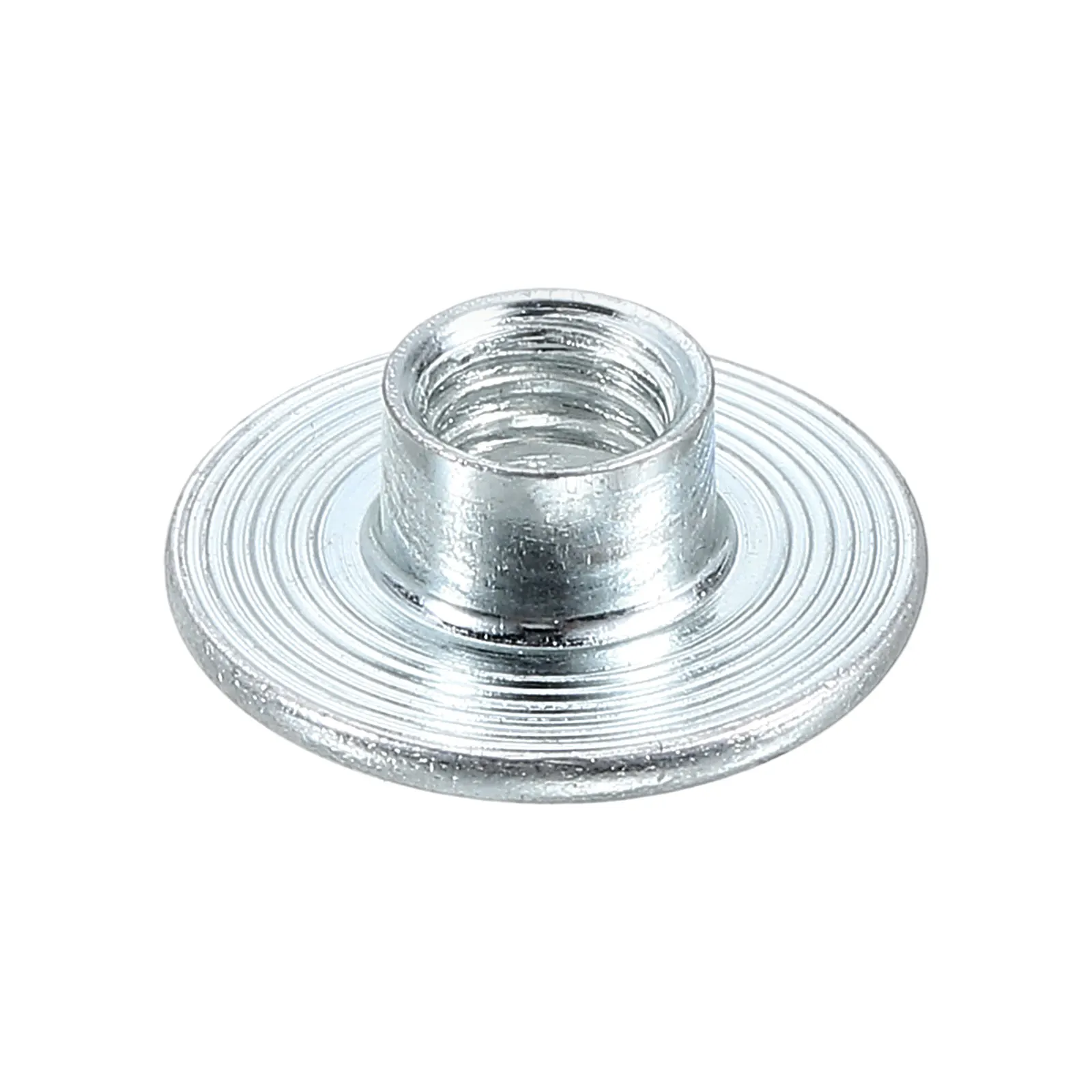 Uxcell M6 T-nuts Carbon Steel Tee Nut Round Base Weld Nuts Through Hole Flange Insert Female Thread Plate Nuts Silver