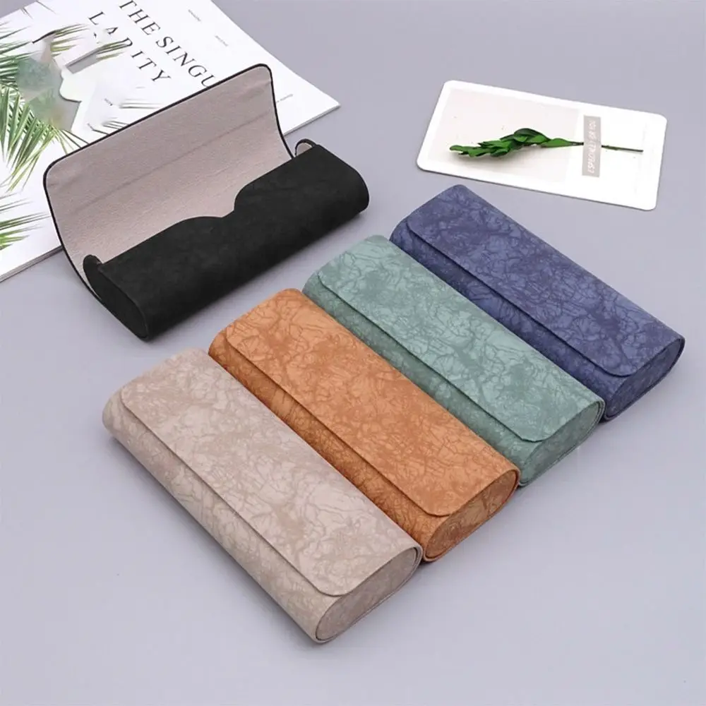 

Портативный Защитный Чехол для очков, Чехол для очков из искусственной кожи с защитой от прессования, Жесткий Чехол для очков унисекс, Женский Чехол для очков